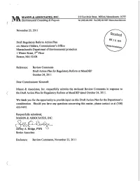 Comment #1 on Draft Action Plan for Regulatory Reform