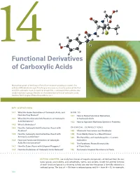 Functional Derivatives of Carboxylic Acids