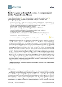 Ichthyological Differentiation and Homogenization in the Pánuco