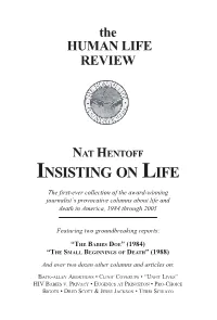 Insisting on Life
