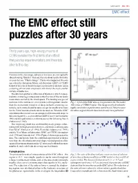 The EMC Effect Still Puzzles After 30 Years
