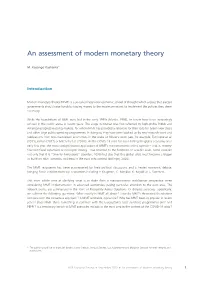 An Assessment of Modern Monetary Theory