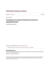 Consequences Too Harsh for Noncitizens Convicted of Aggravated Felonies?