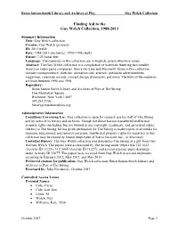 Finding Aid Template