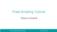 Praat Scripting Tutorial