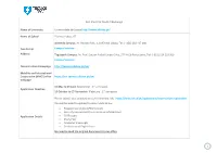 1 Fact Sheet for Student Exchange Name of University Universidade