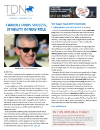 Carroll Finds Success, Stability in New Role