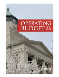 Operating 2020 Budget 2021