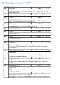 Program Guide Report