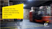 Tapping Into the Globally-Competitive Indian Manufacturing Opportunity