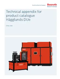 Technical Appendix for Product Catalogue Hägglunds Due