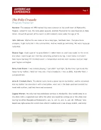 The Polio Crusade Program Transcript