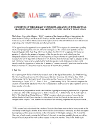 1 Comments of the Library Copyright Alliance On