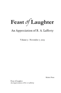 An Appreciation of R. A. Lafferty