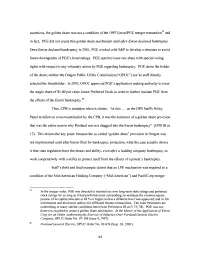 Assertions, the Golden Share Was Not a Condition Ofthe 1997 Enron/PGE Merger Transaction" and in Fact, PGE Did Not Create T