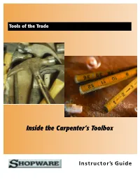Inside the Carpenter's Toolbox