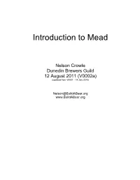 Introduction to Mead