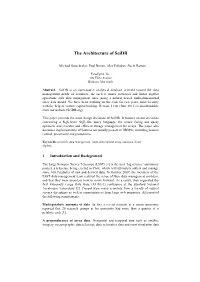 The Architecture of Scidb