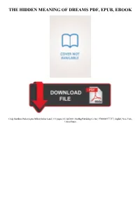 The Hidden Meaning of Dreams Pdf, Epub, Ebook