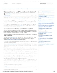 Windows Source Leak Traces Back to Mainsoft