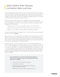 2020 NWEA MAP Growth Normative Data Overview