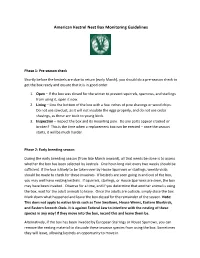 American Kestrel Nest Box Monitoring Guidelines