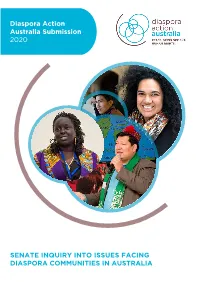 SENATE INQUIRY INTO ISSUES FACING DIASPORA COMMUNITIES in AUSTRALIA Executive Summary