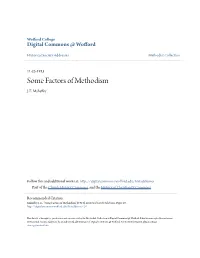 Some Factors of Methodism J