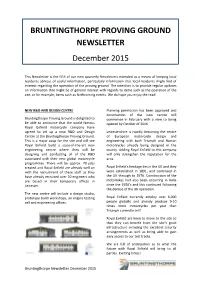 Bruntingthorpe Proving Ground Newsletter