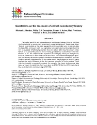 Constraints on the Timescale of Animal Evolutionary History