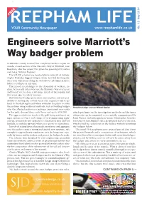 May 2014 Engineers Solve Marriott’S Way Badger Problem
