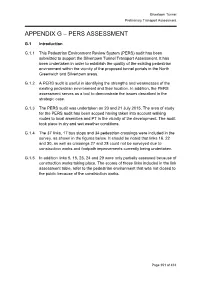 Preliminary Transport Assessment Appendices G to I