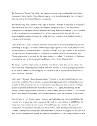 The Directors of Thomas Dane Gallery Are Pleased to Announce the Second Exhibition of Italian Photographer, Luisa Lambri
