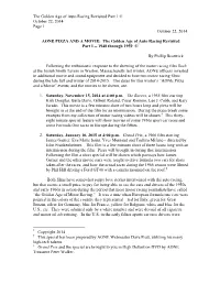 The Golden Age of Auto Racing Revisited Part 1 © October 22, 2014 Page 1 October 22, 2014
