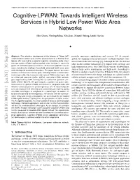 Cognitive-LPWAN Demands Applications