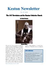Newsletter No 27 2018