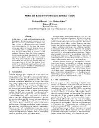 Stable and Envy-Free Partitions in Hedonic Games