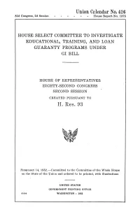 Union Calendar No. 426 82D Congress, 2D Session -House Report No