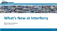 What's New at Interferry