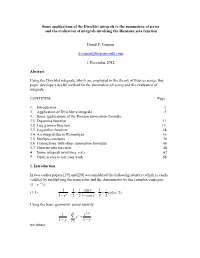 An Application of the Dirichlet Integrals to the Summation of Series