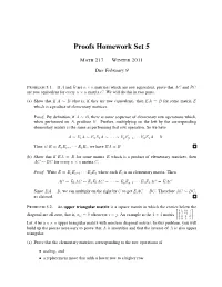 Proofs Homework Set 5