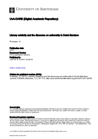 Uva-DARE (Digital Academic Repository)