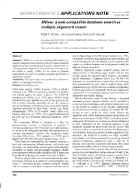 BIOINFORMATICS APPLICATIONS NOTE Pages 380-381