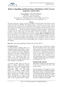 Railway Signalling and Interlocking with Enhance Safety System Using PLC and SCADA