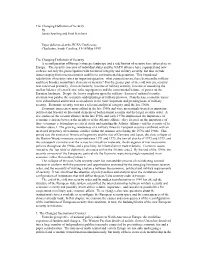 The Changing Definition of Security by James Sperling and Emil Kirchner