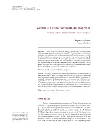 Voltaire E a Visão Iluminista Do Progresso