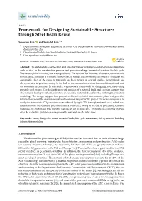 Framework for Designing Sustainable Structures Through Steel Beam Reuse