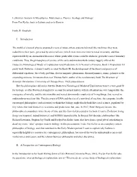 From Fox Keller, Back to Leibniz and on to Darwin