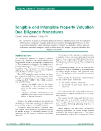 Tangible and Intangible Property Valuation Due Diligence Procedures Casey D