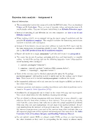 Bayesian Data Analysis – Assignment 6